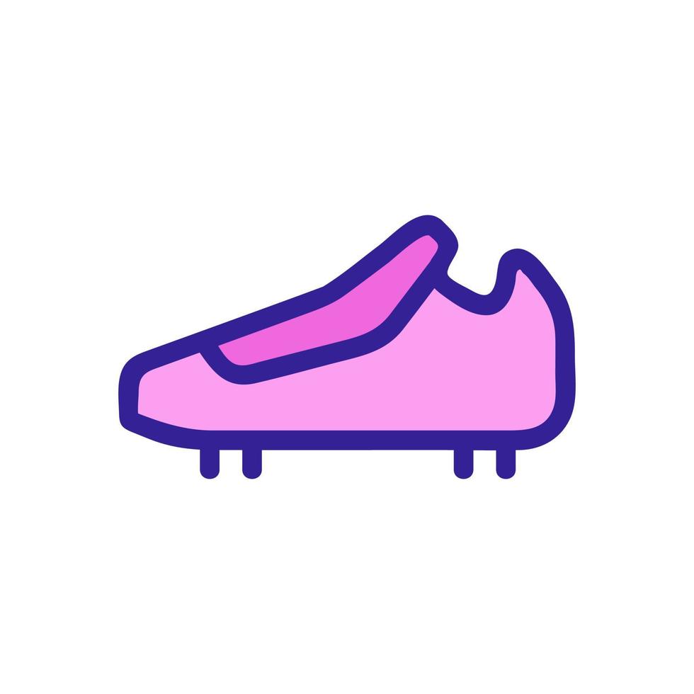 schoenen spikes pictogram vector. geïsoleerde contour symbool illustratie vector