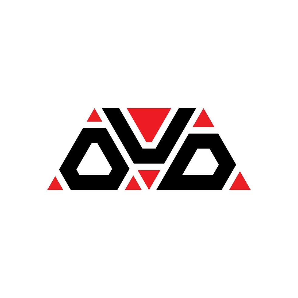 oud driehoek brief logo ontwerp met driehoekige vorm. oud driehoek logo ontwerp monogram. oud driehoek vector logo sjabloon met rode kleur. oud driehoekig logo eenvoudig, elegant en luxueus logo. oud