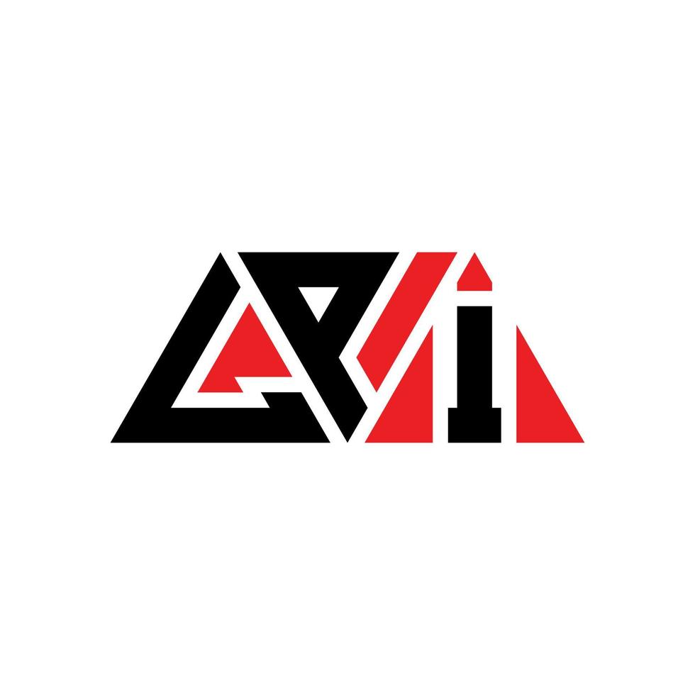lpi driehoek brief logo ontwerp met driehoekige vorm. lpi driehoek logo ontwerp monogram. lpi driehoek vector logo sjabloon met rode kleur. lpi driehoekig logo eenvoudig, elegant en luxueus logo. lpi