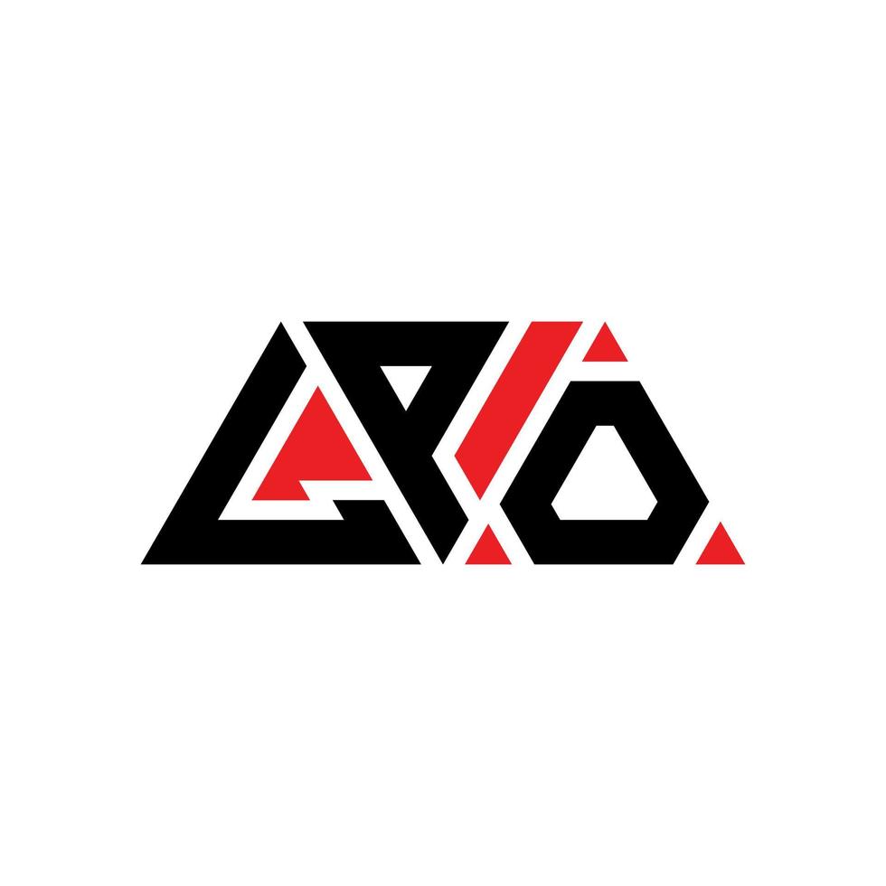 lpo driehoek brief logo ontwerp met driehoekige vorm. lpo driehoek logo ontwerp monogram. lpo driehoek vector logo sjabloon met rode kleur. lpo driehoekig logo eenvoudig, elegant en luxueus logo. lpo