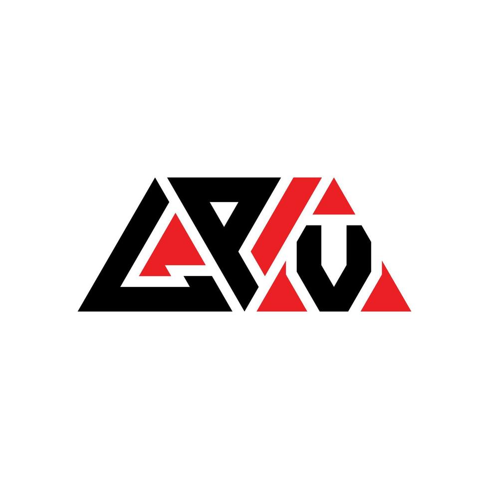 lpv driehoek brief logo ontwerp met driehoekige vorm. lpv driehoek logo ontwerp monogram. lpv driehoek vector logo sjabloon met rode kleur. lpv driehoekig logo eenvoudig, elegant en luxueus logo. lpv