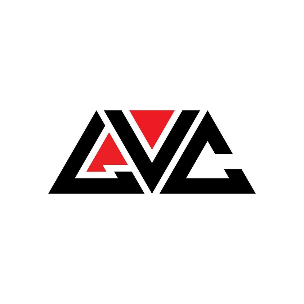 lvc driehoek brief logo ontwerp met driehoekige vorm. lvc driehoek logo ontwerp monogram. lvc driehoek vector logo sjabloon met rode kleur. lvc driehoekig logo eenvoudig, elegant en luxueus logo. lvc