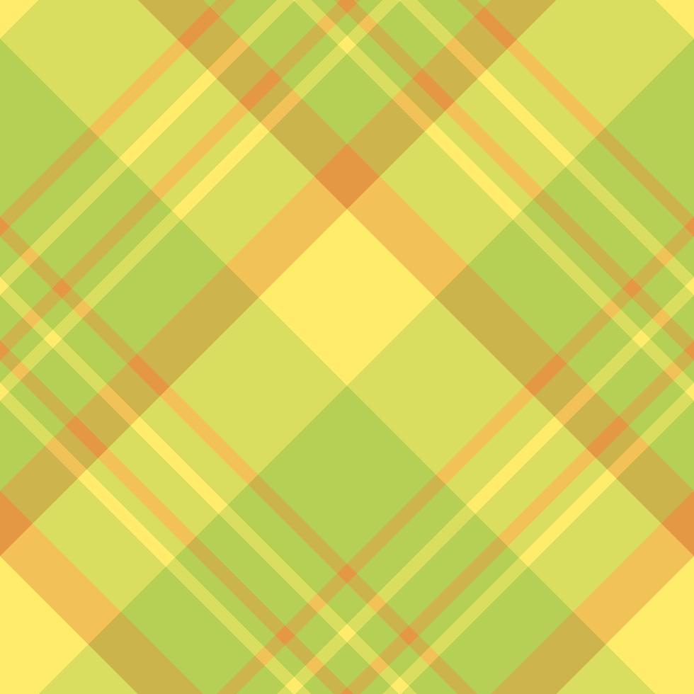 naadloos patroon in fascinerende creatieve groene, gele en oranje kleuren voor plaid, stof, textiel, kleding, tafelkleed en andere dingen. vector afbeelding. 2