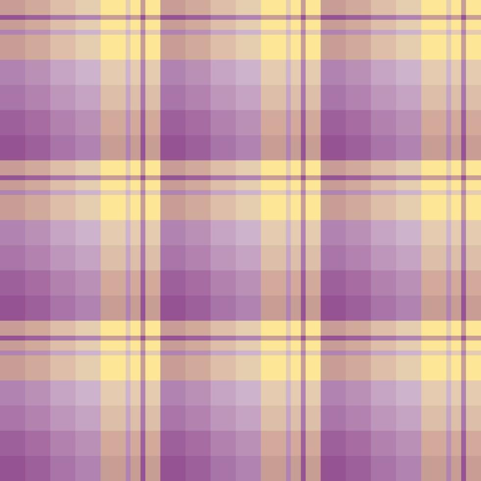 naadloos patroon in fascinerende gezellige violette en gele kleuren voor plaid, stof, textiel, kleding, tafelkleed en andere dingen. vector afbeelding.