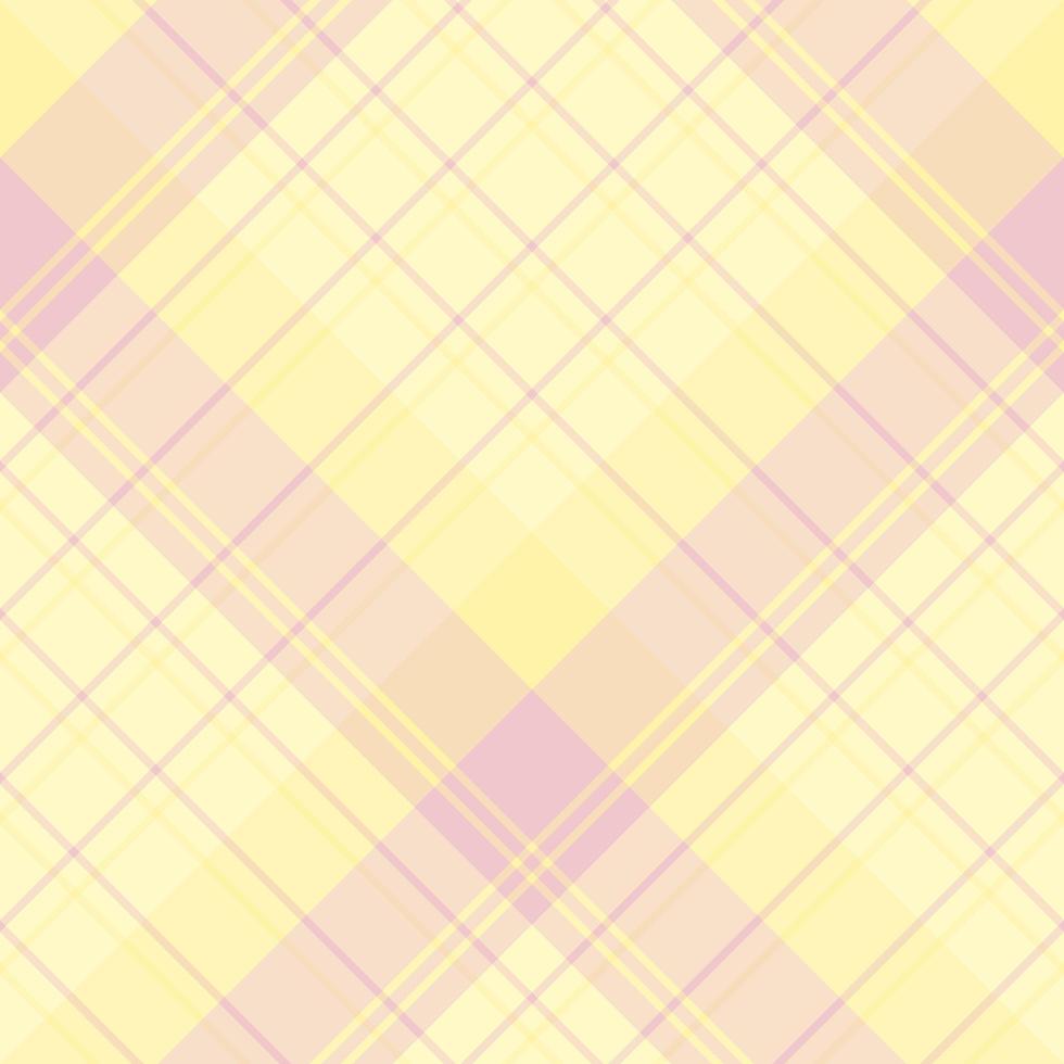 naadloos patroon in fascinerende schattige pastel lichtgele en roze kleuren voor plaid, stof, textiel, kleding, tafelkleed en andere dingen. vector afbeelding. 2