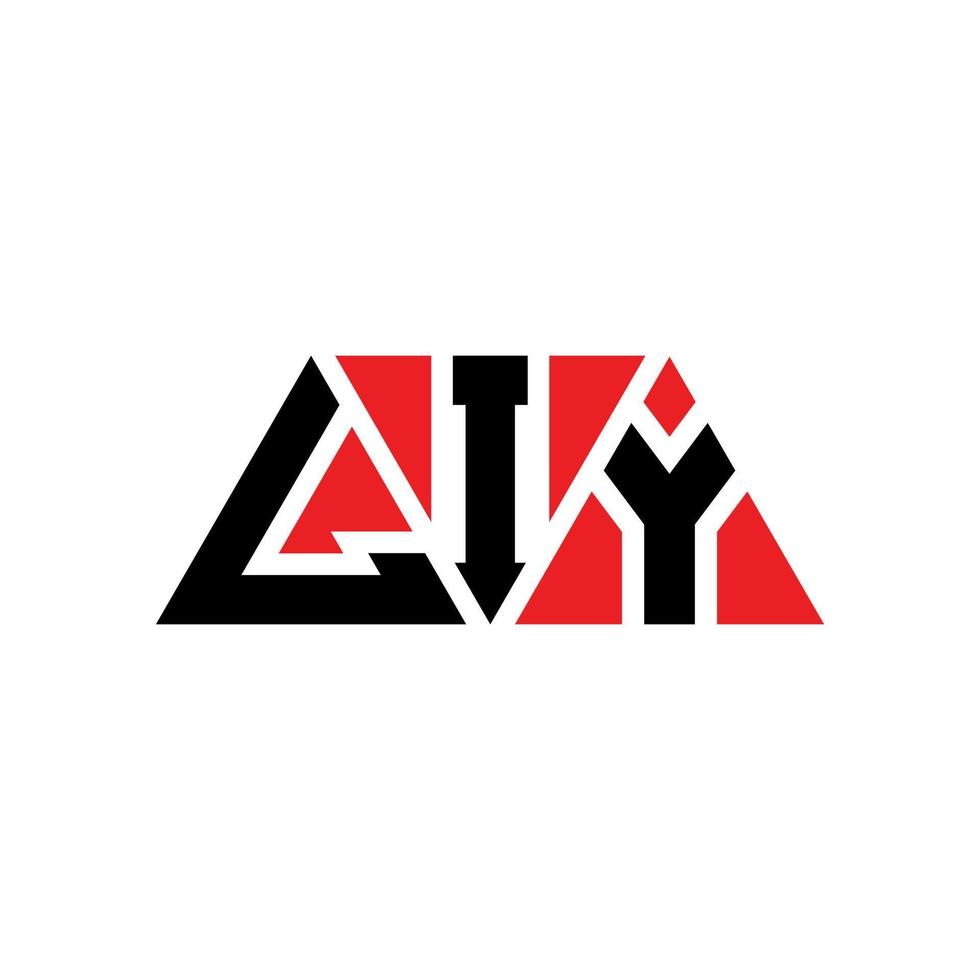 liy driehoek brief logo ontwerp met driehoekige vorm. liy driehoek logo ontwerp monogram. liy driehoek vector logo sjabloon met rode kleur. liy driehoekig logo eenvoudig, elegant en luxueus logo. liy