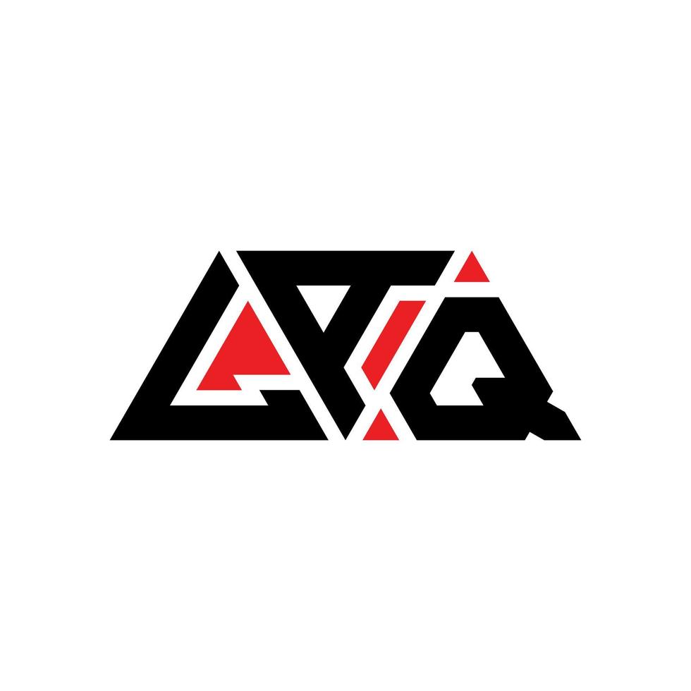 lak driehoek letter logo ontwerp met driehoekige vorm. lak driehoek logo ontwerp monogram. lak driehoek vector logo sjabloon met rode kleur. laq driehoekig logo eenvoudig, elegant en luxueus logo. lak