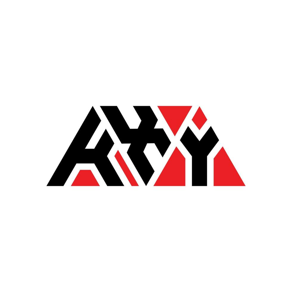 kxy driehoek brief logo ontwerp met driehoekige vorm. kxy driehoek logo ontwerp monogram. kxy driehoek vector logo sjabloon met rode kleur. kxy driehoekig logo eenvoudig, elegant en luxueus logo. kxy