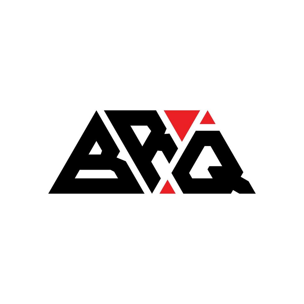 brq driehoek brief logo ontwerp met driehoekige vorm. brq driehoek logo ontwerp monogram. brq driehoek vector logo sjabloon met rode kleur. brq driehoekig logo eenvoudig, elegant en luxueus logo. brq
