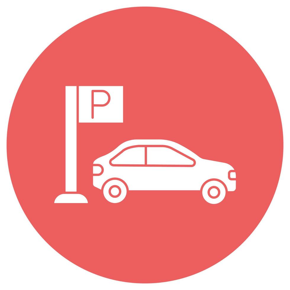 parkeerplaats die gemakkelijk kan worden gewijzigd of bewerkt vector