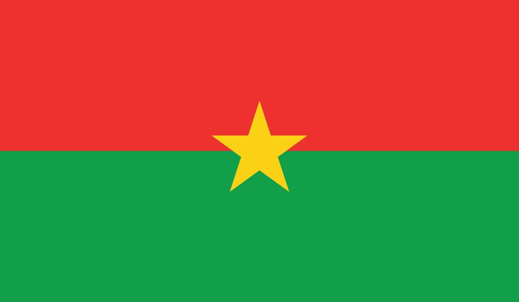 vectorillustratie van de vlag van burkina faso. vector