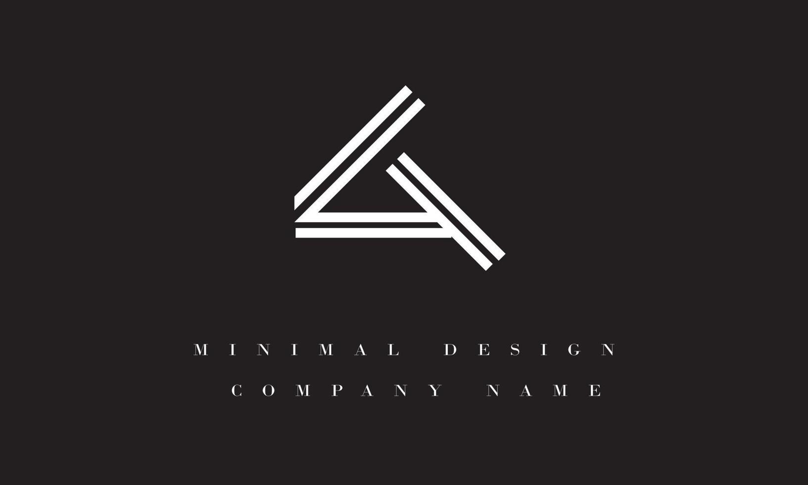 la of al minimaal logo-ontwerp vector