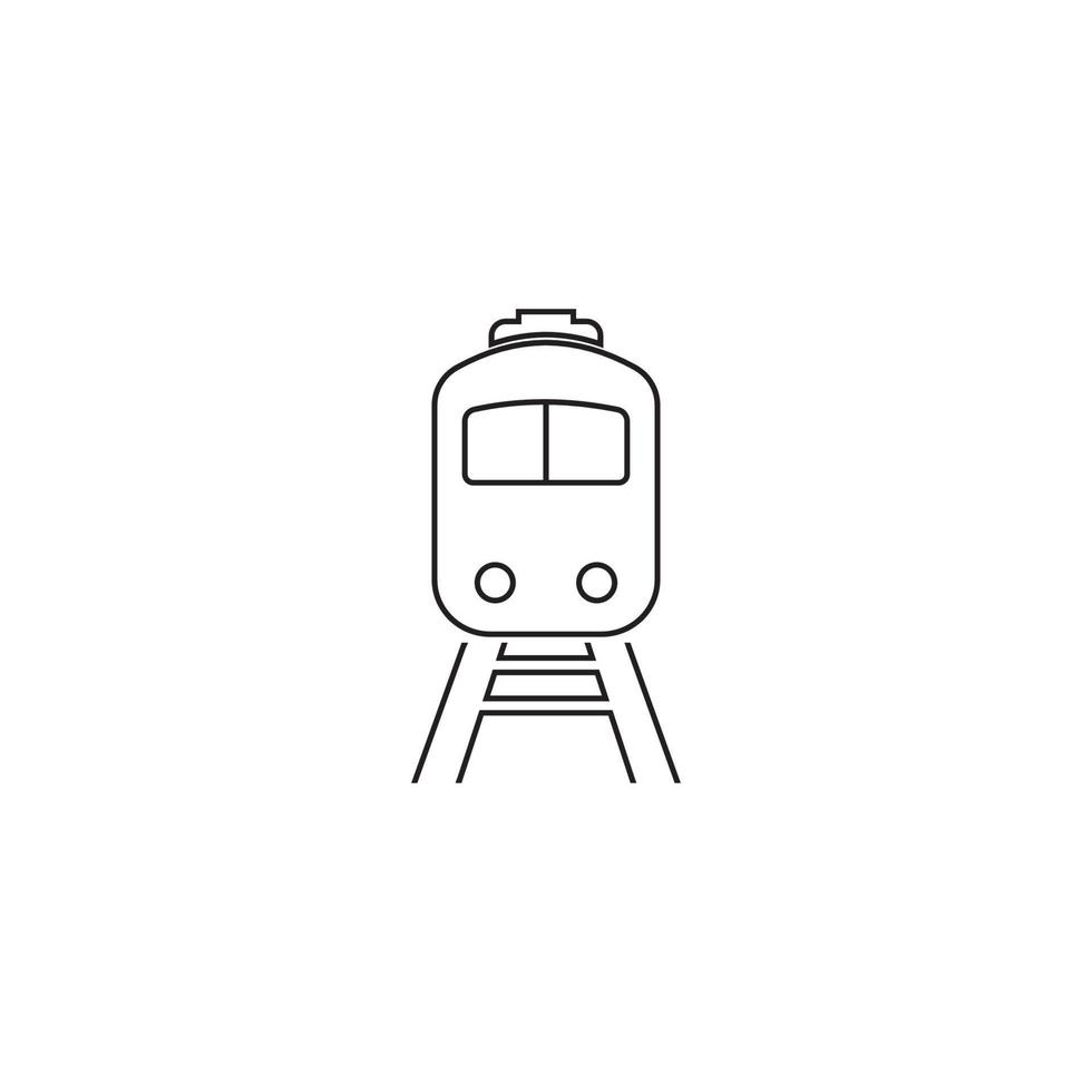 trein pictogram vector illustratie sjabloonontwerp