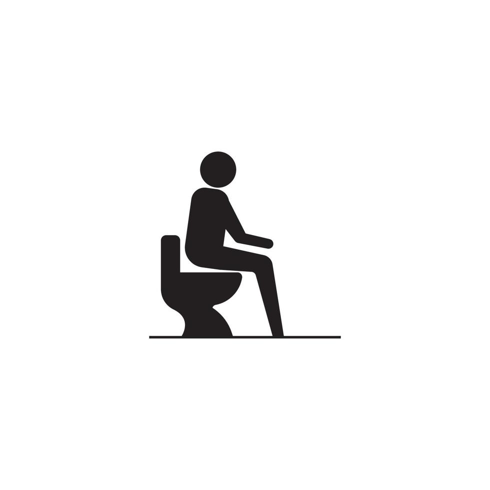 toilet pictogram vector illustratie sjabloonontwerp