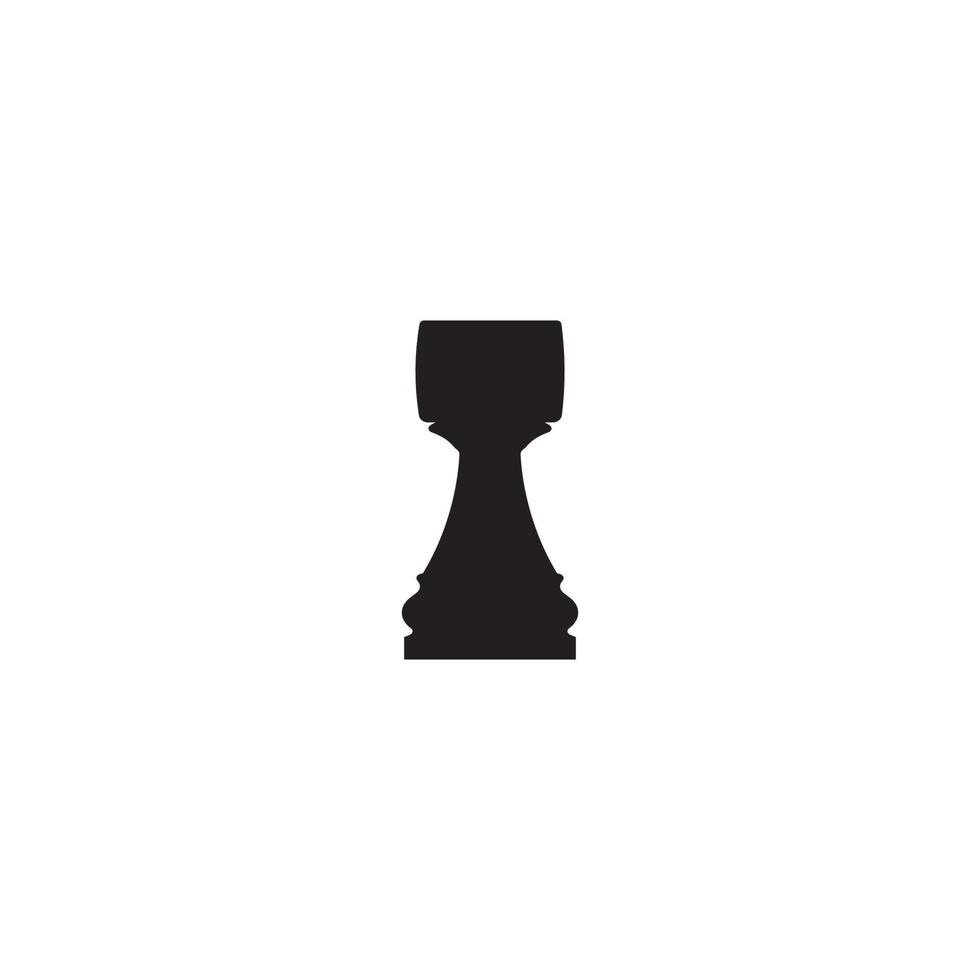 schaken pictogram vector illustratie sjabloonontwerp