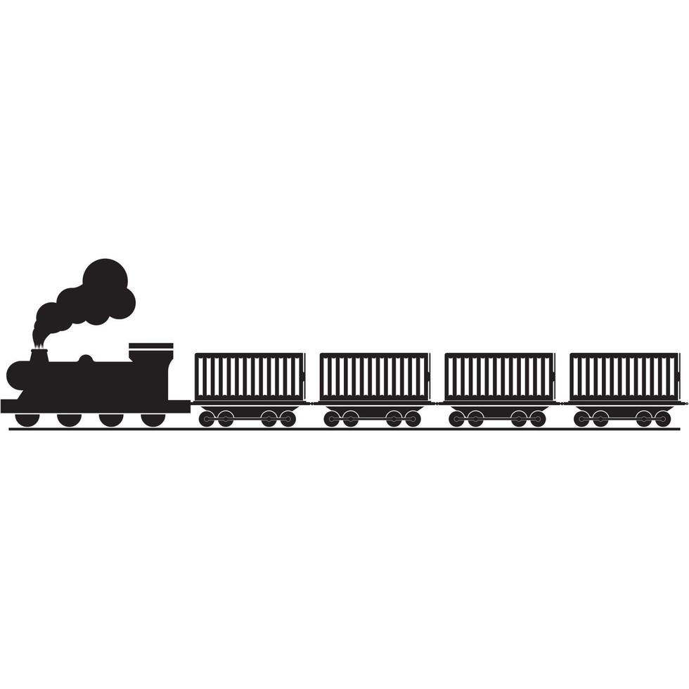 trein pictogram vector illustratie sjabloonontwerp