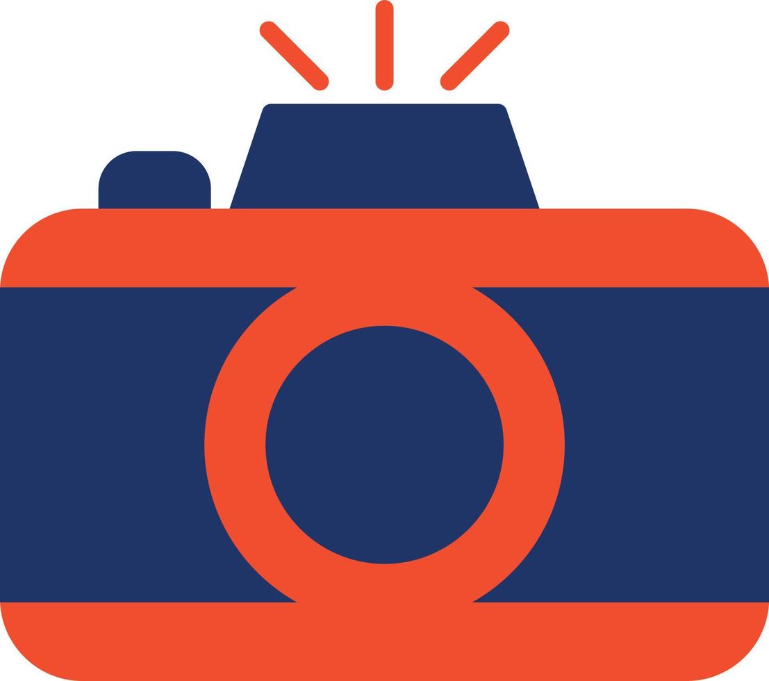 kleurenpictogram fotocamera vector