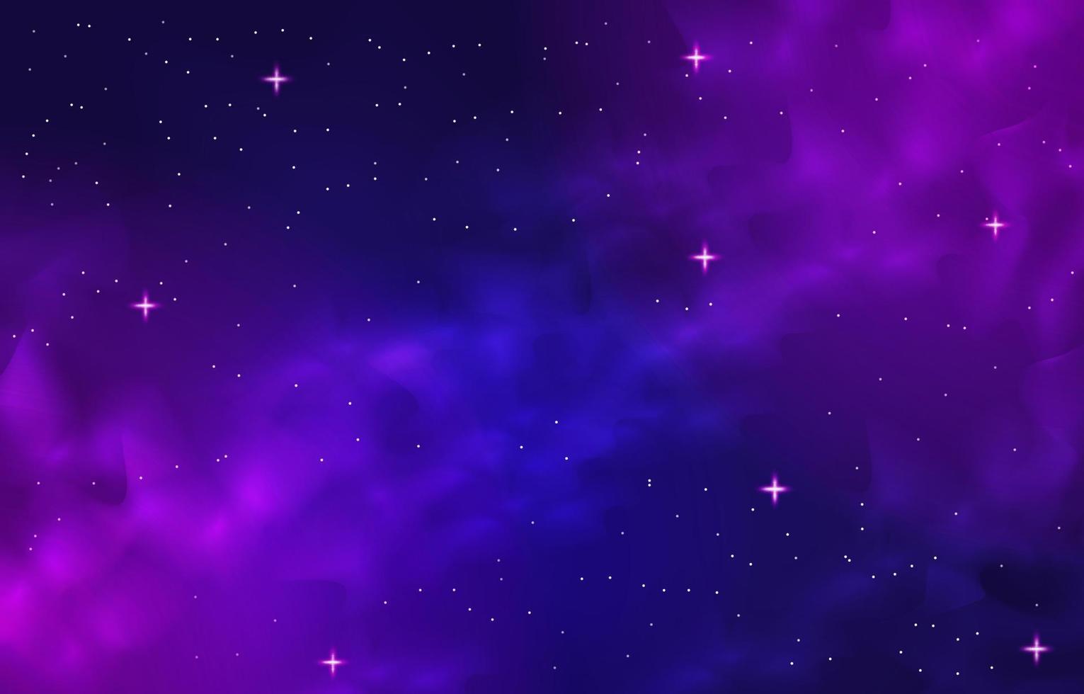 blauw paarse melkweg achtergrond vector
