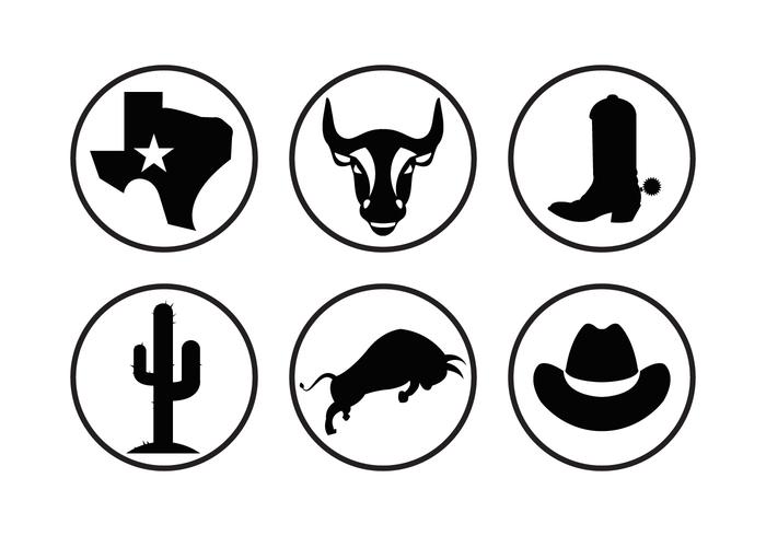 Texas Vector Pictogrammen