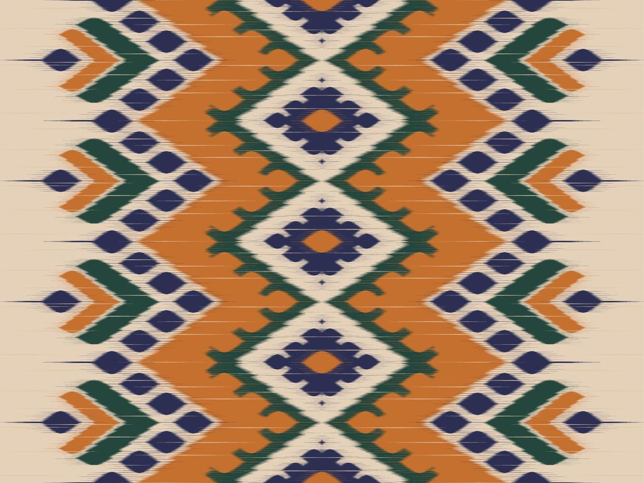 abstracte kleurrijke ikat-kunst. etnische naadloze patroon in tribal. gestreepte Mexicaanse stijl. ontwerp voor achtergrond, illustratie, verpakking, kleding, batik, stof, borduurwerk. vector