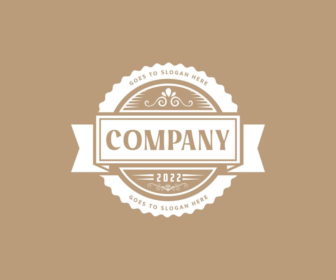 vintage logo-badges. creatief modern vintage vectorembleemontwerp. vector