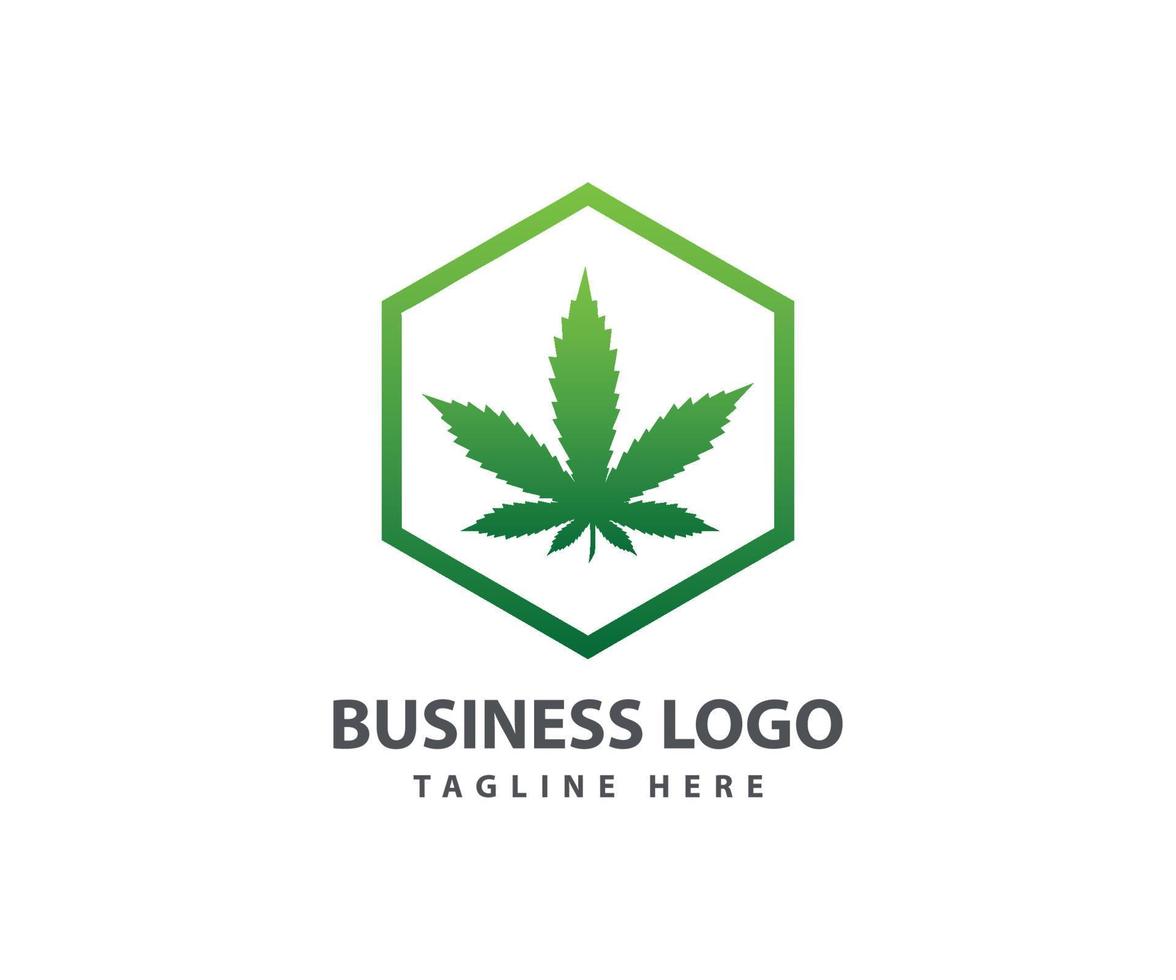 cannabis marihuana logo sjabloon vector