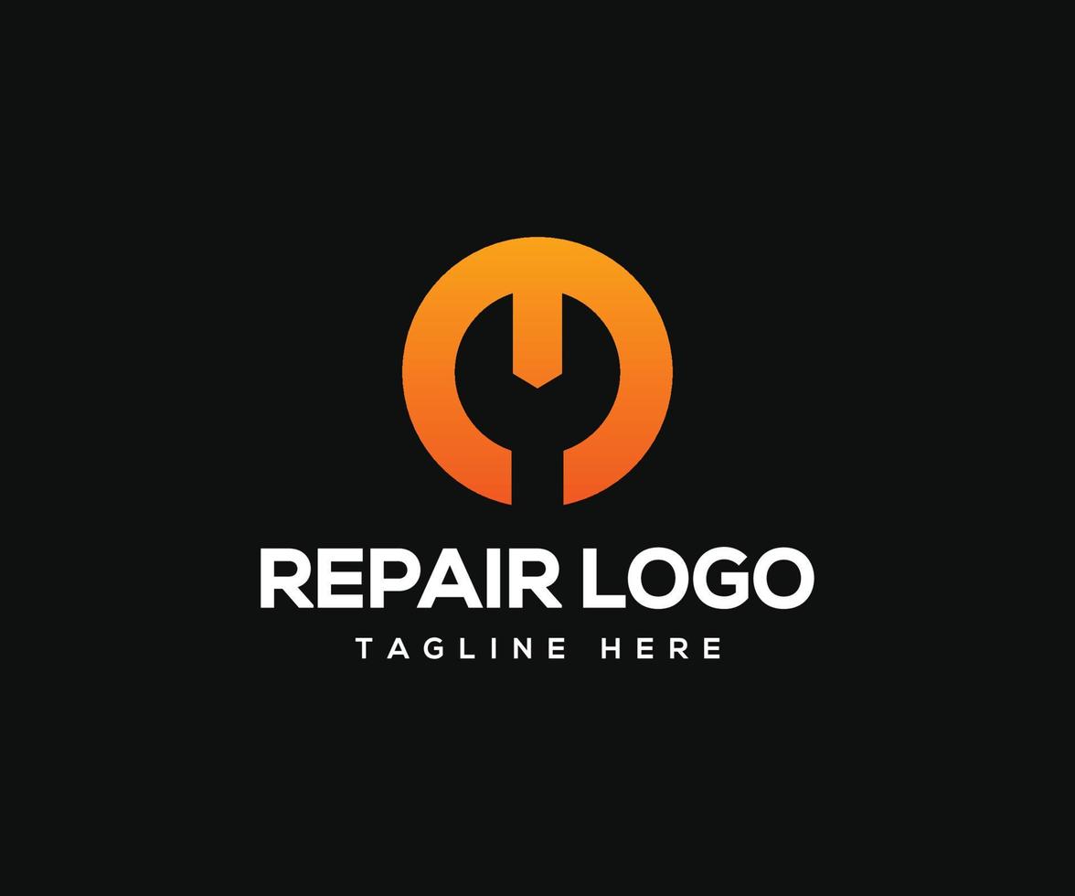 moderne reparatie logo ontwerpsjabloon. vector
