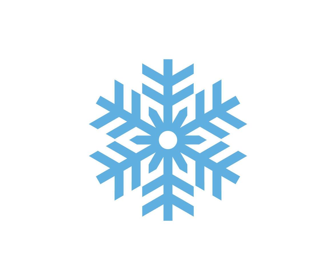 sneeuwvlok logo ontwerp vector icon