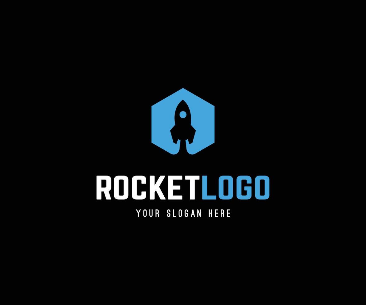ruimteraket logo en pictogram vector