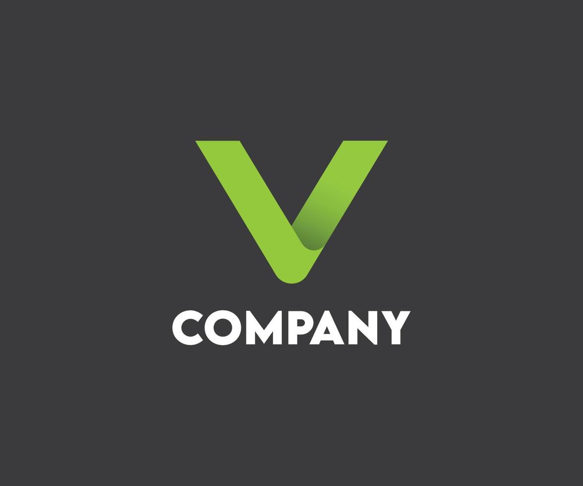 creatieve en minimalistische letter v logo ontwerp icoon. vector