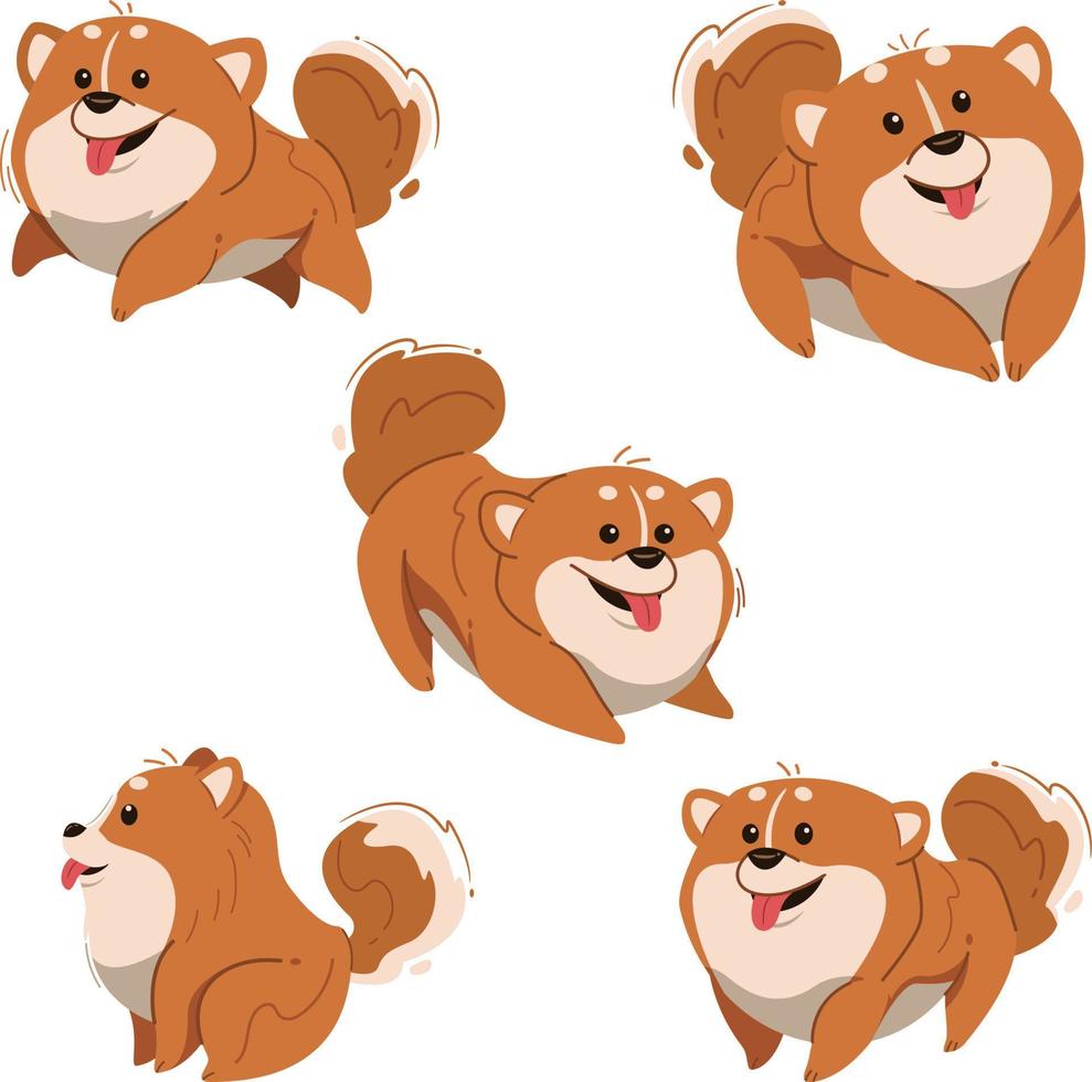 schattige hond vector