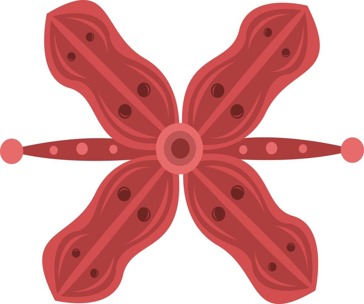 rode bloem vectorillustratie voor grafisch ontwerp en decoratief element vector