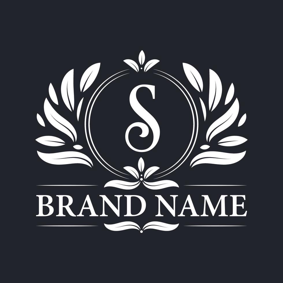 alfabet s luxe logo ontwerpsjabloon. vector