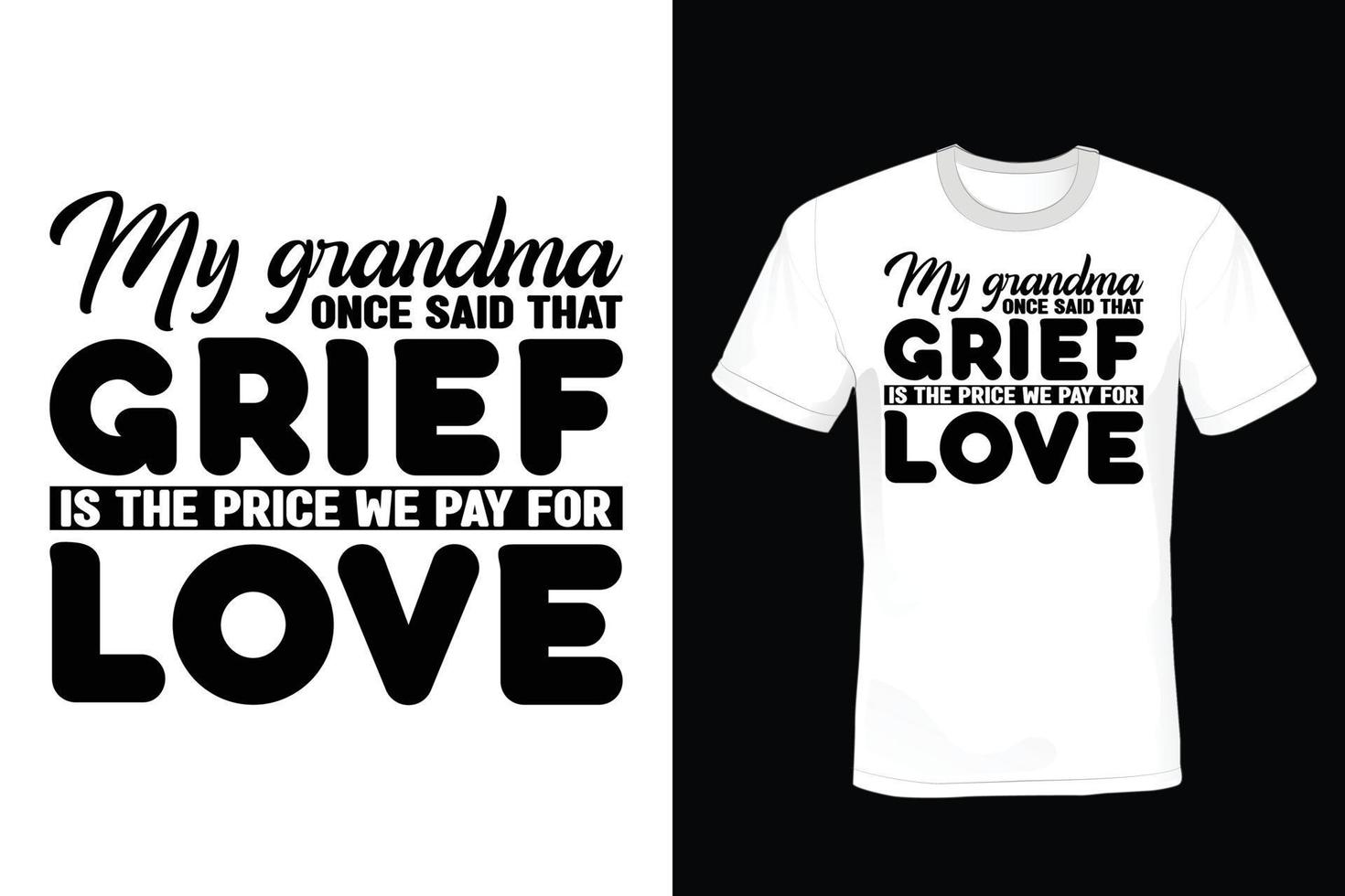 oma t-shirtontwerp, vintage, typografie vector