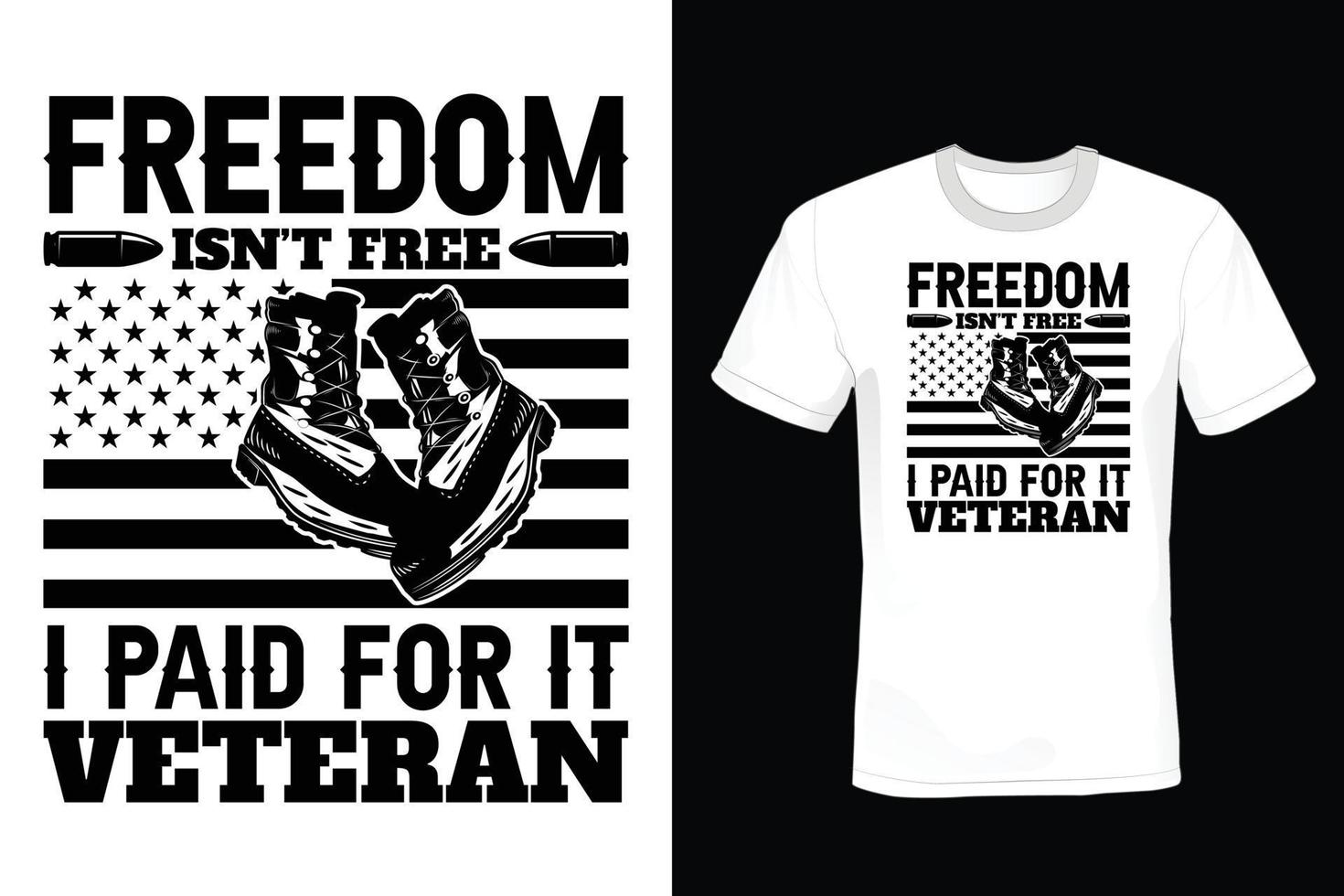 veteranendag t-shirtontwerp, vintage, typografie vector