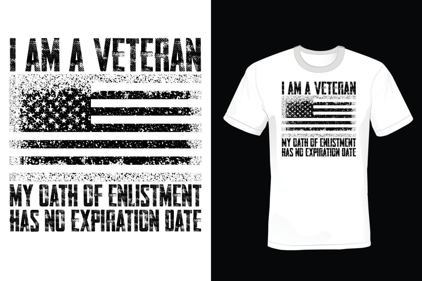 veteranendag t-shirtontwerp, vintage, typografie vector