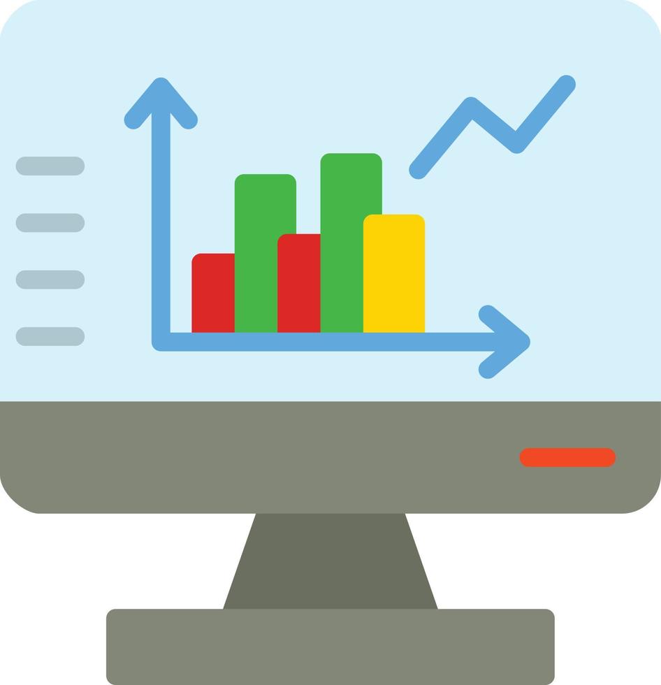 statistieken plat pictogram vector