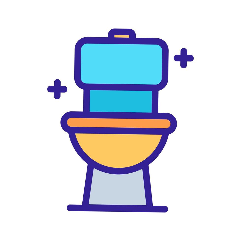 schoon toilet pictogram vector. geïsoleerde contour symbool illustratie vector