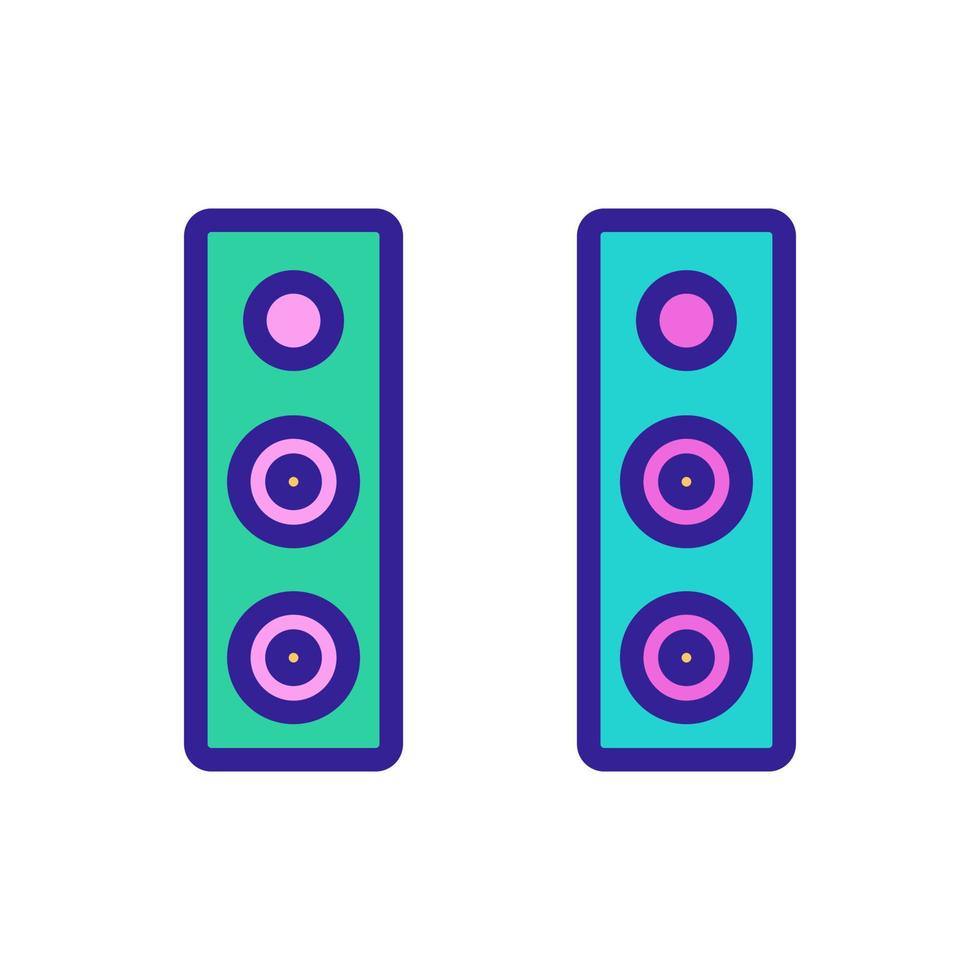 audio kolom pictogram vector. geïsoleerde contour symbool illustratie vector