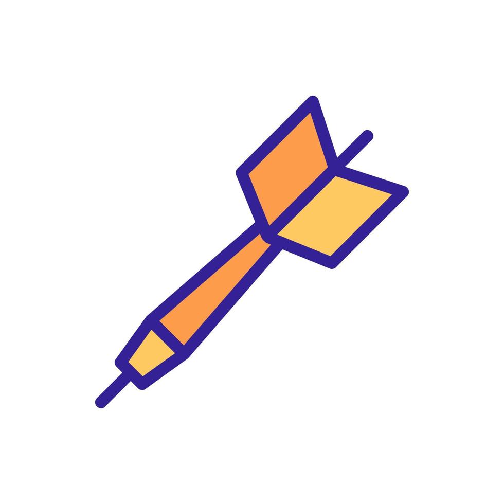 darts pictogram vector. geïsoleerde contour symbool illustratie vector