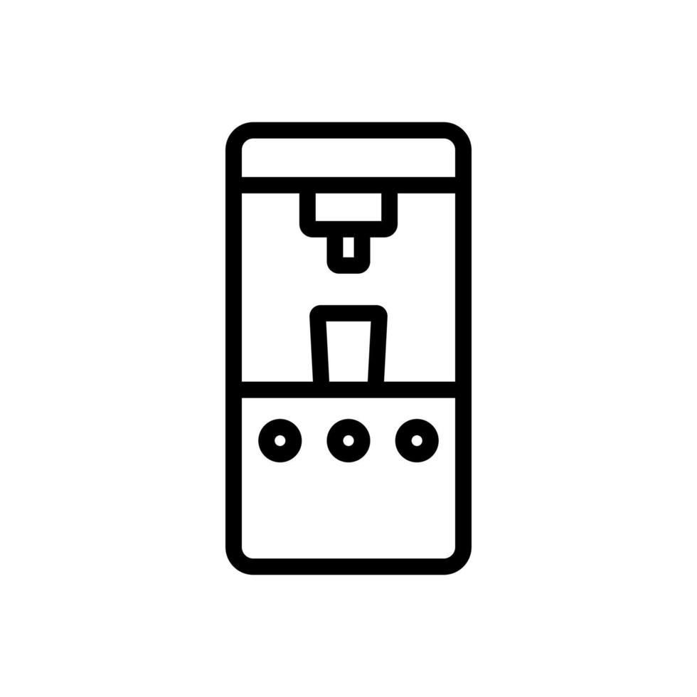 automatische waterkoeler pictogram vector overzicht illustratie