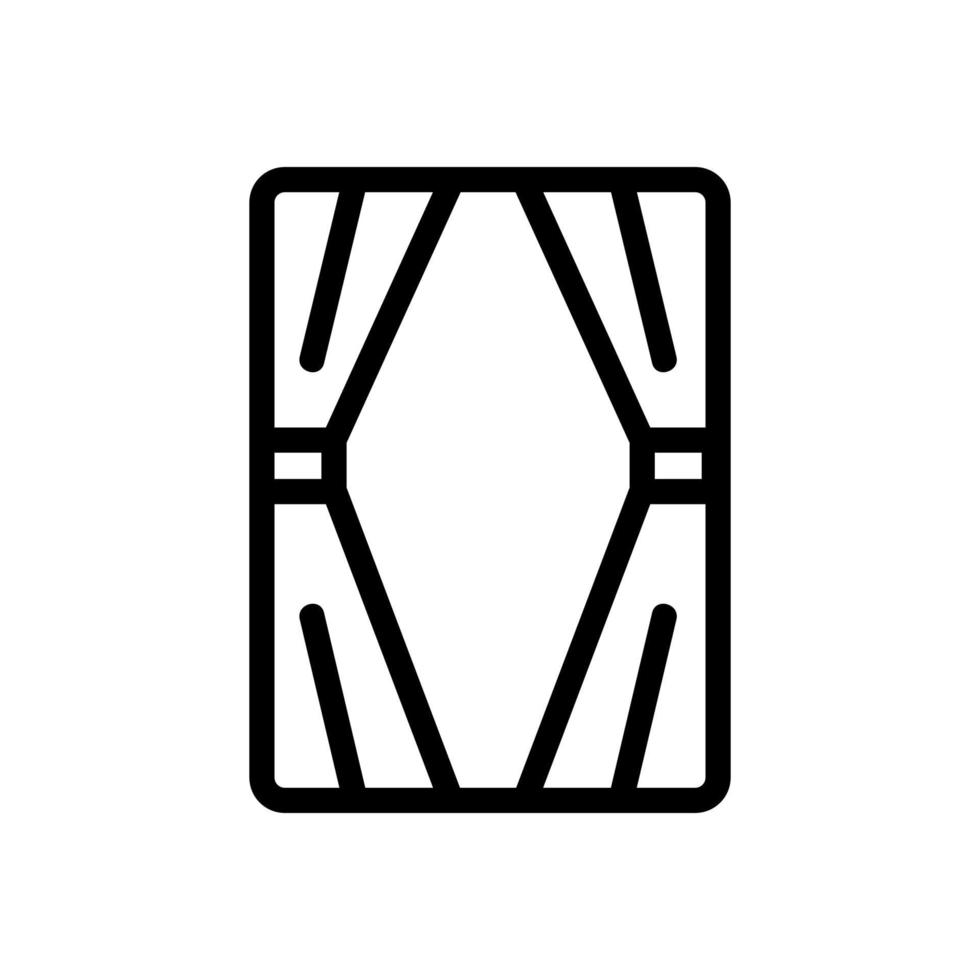 gordijn pictogram vector. geïsoleerde contour symbool illustratie vector