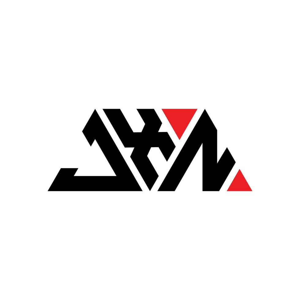 jxn driehoek brief logo ontwerp met driehoekige vorm. jxn driehoek logo ontwerp monogram. jxn driehoek vector logo sjabloon met rode kleur. jxn driehoekig logo eenvoudig, elegant en luxueus logo. jxn