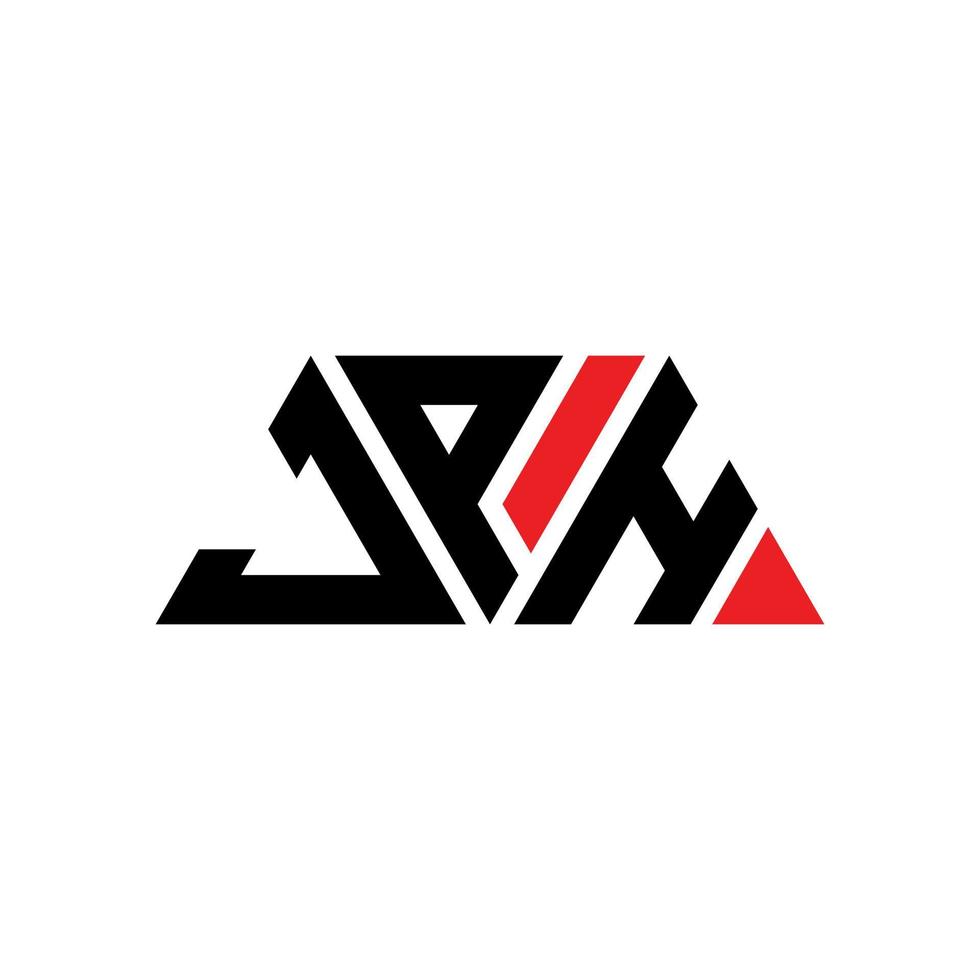 jph driehoek brief logo ontwerp met driehoekige vorm. jph driehoek logo ontwerp monogram. jph driehoek vector logo sjabloon met rode kleur. jph driehoekig logo eenvoudig, elegant en luxueus logo. jph