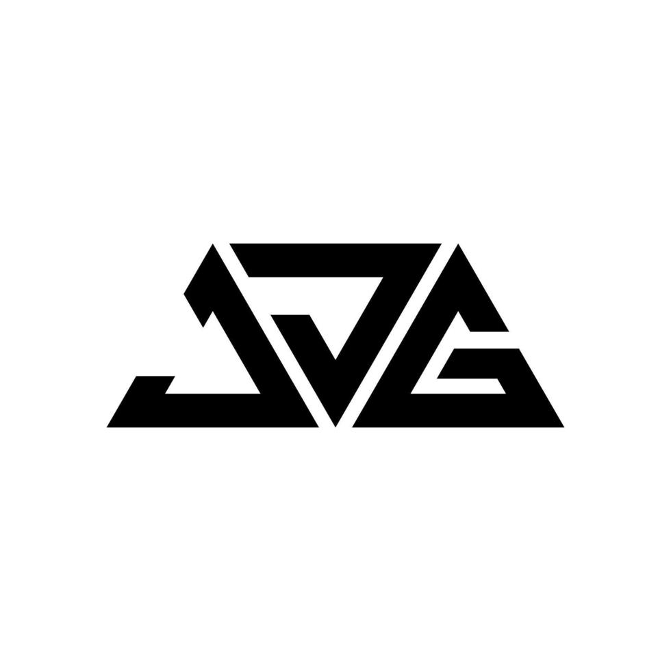 jjg driehoek brief logo ontwerp met driehoekige vorm. jjg driehoek logo ontwerp monogram. jjg driehoek vector logo sjabloon met rode kleur. jjg driehoekig logo eenvoudig, elegant en luxueus logo. jjg