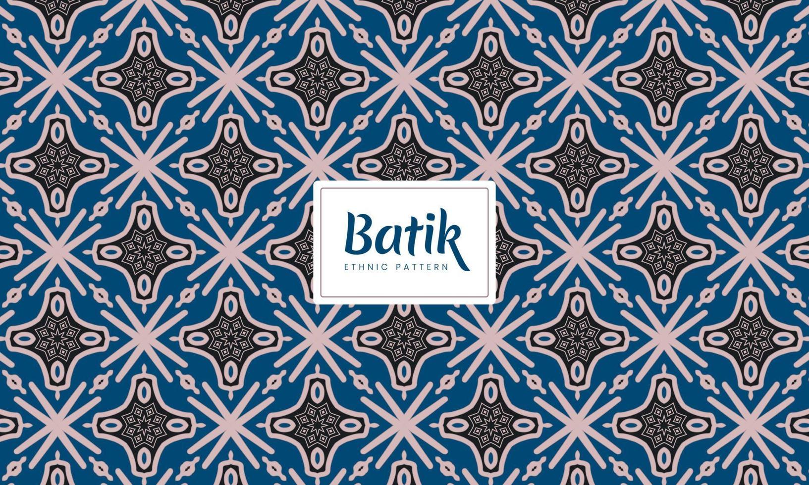 luxe naadloze batik Indonesische traditionele etnische bloemenpatronen vector background