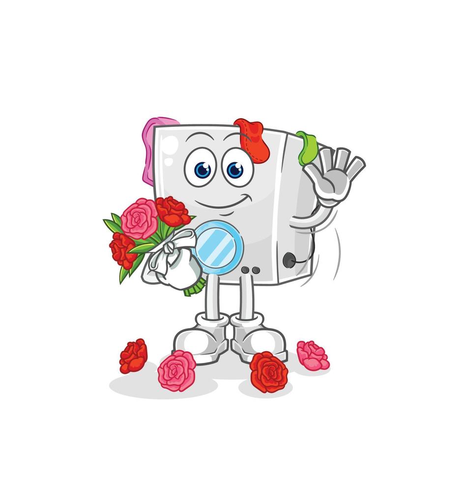 wasmachine vector cartoon