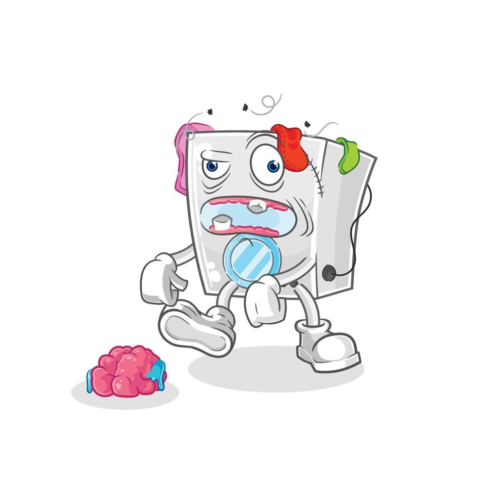 wasmachine cartoon mascotte vector