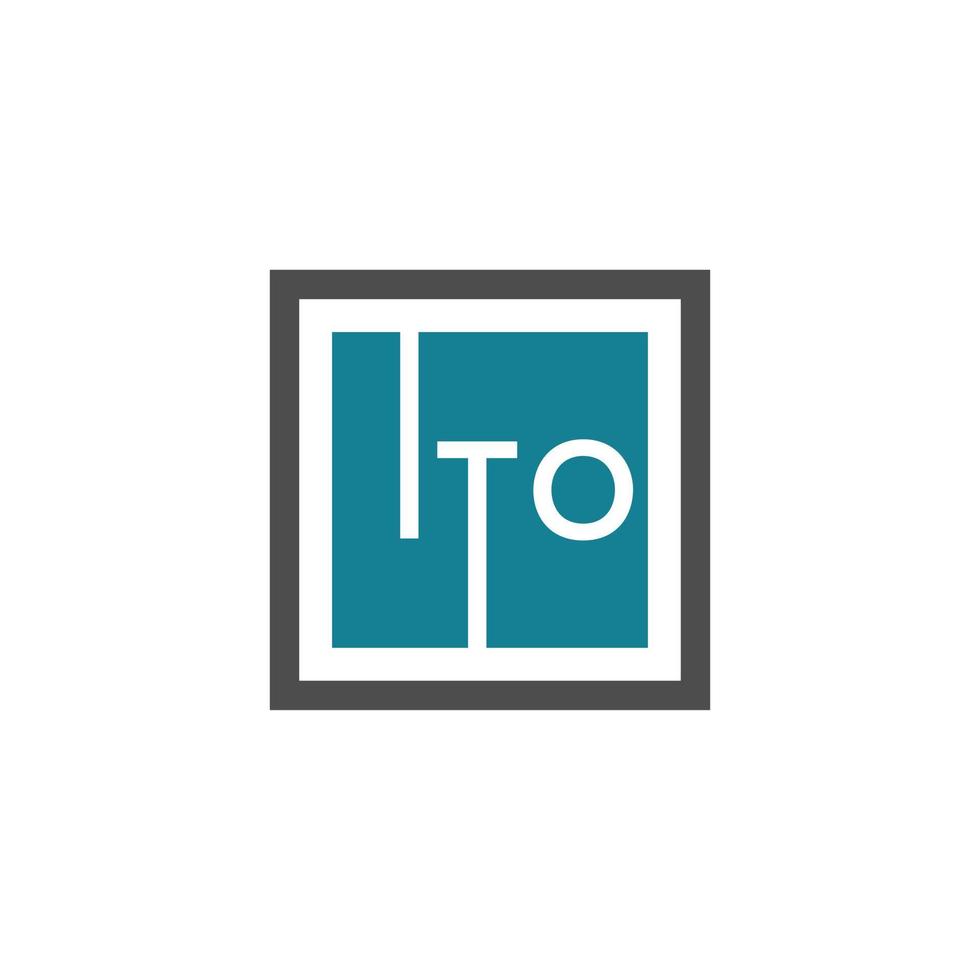 ito brief logo ontwerp op witte achtergrond. ito creatieve initialen brief logo concept. ito brief ontwerp. vector