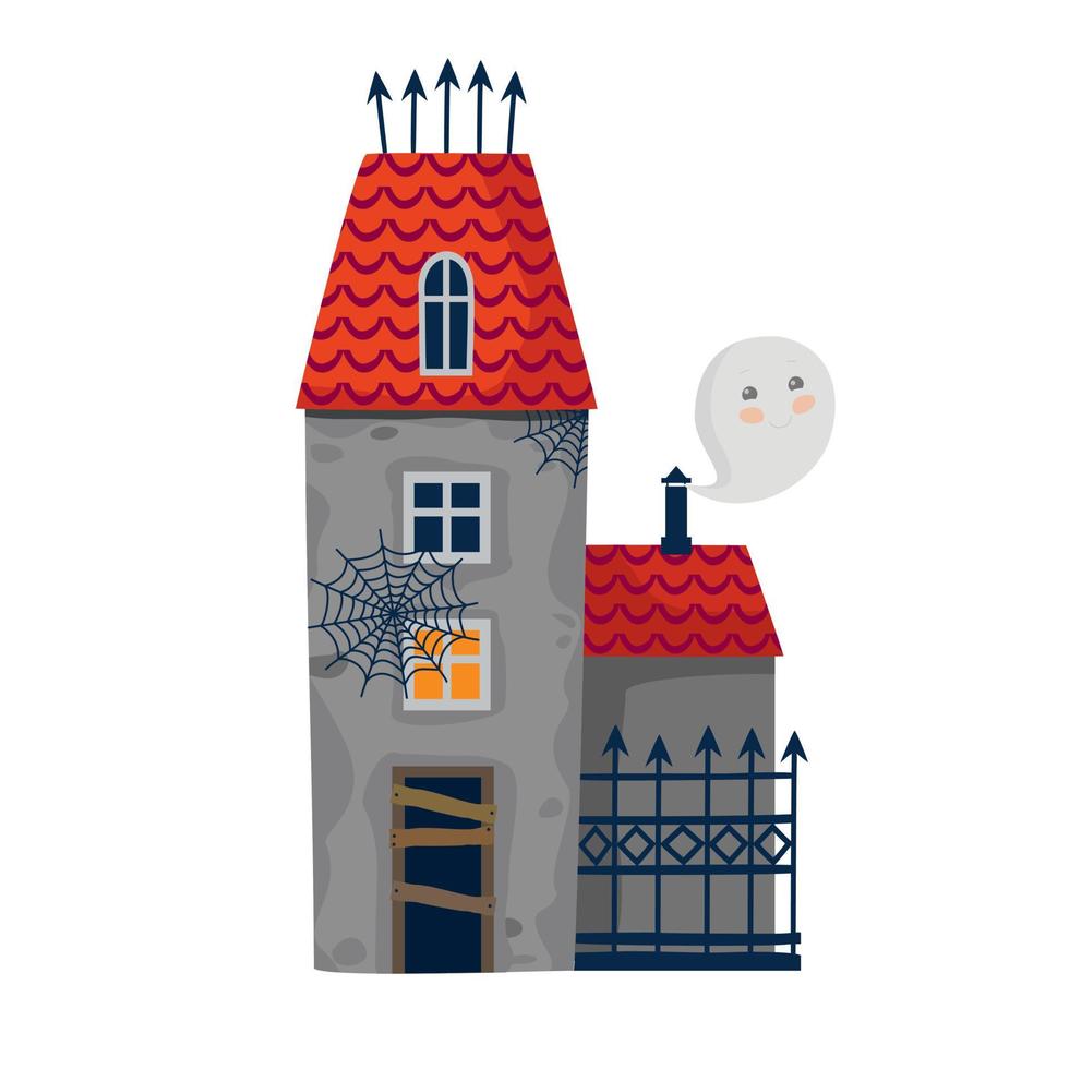 een spookkasteel. vector